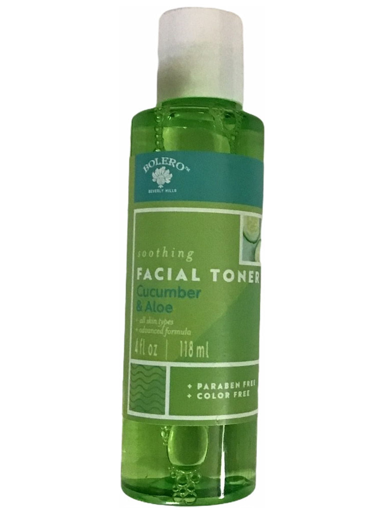 Bolero Soothing Facial Toner, Advance Formula, 4 fl.oz (Cucumber & Aloe)