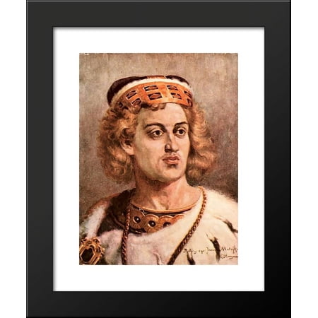 Boleslaw the Curly 20x24 Framed Art Print by Matejko, Jan