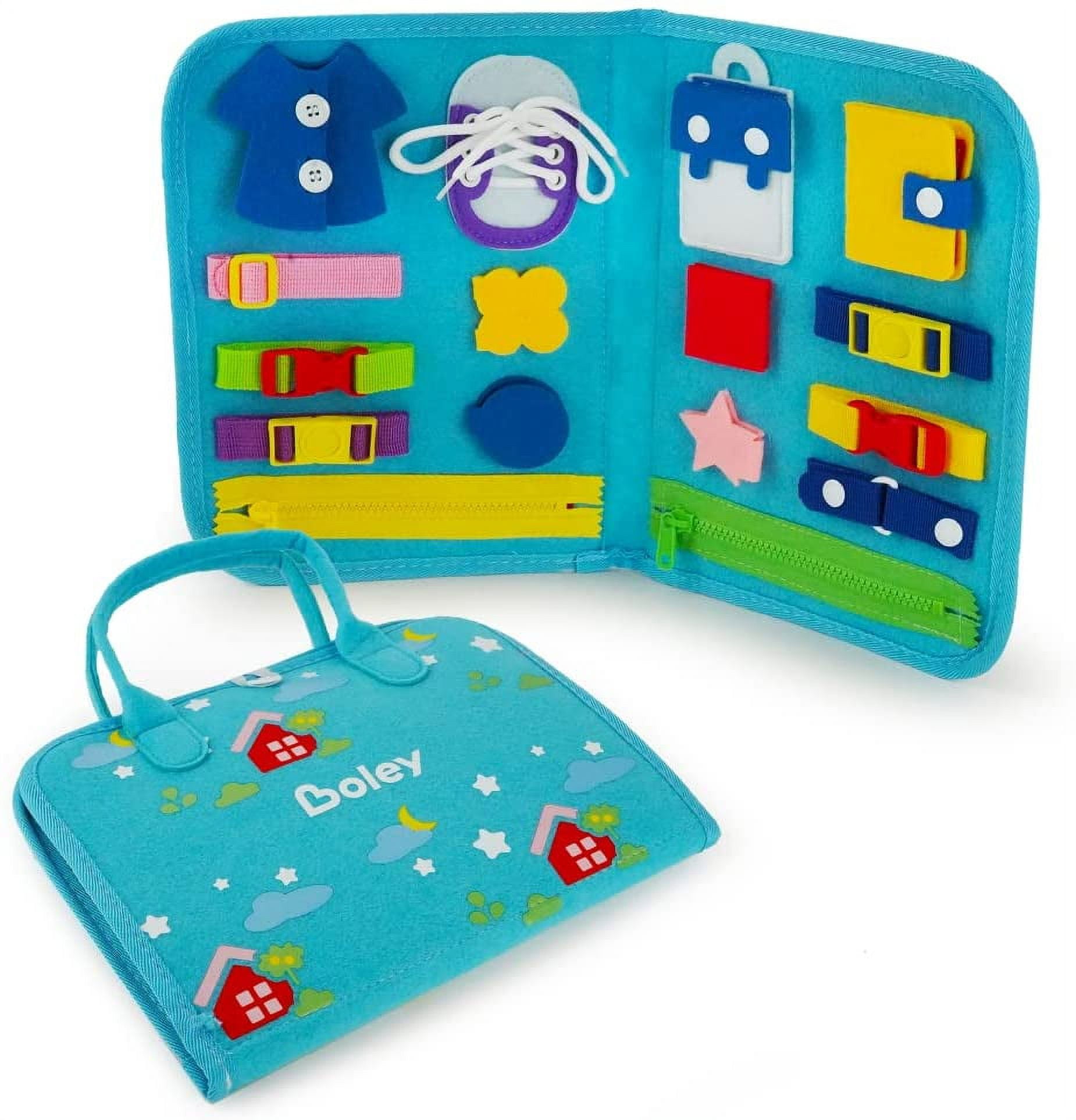 Boley Felt PLAYBOARD Foldable Felt Busy Board with Fidget Activities