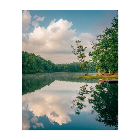 Boley Lake, Babcock State Park 02 - Clifftop West Virginia Photography Unframed Wall Art Print 8 x 10 inches