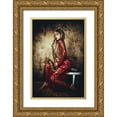 thumbnail image 1 of Bolgov (Axe), Ruslan 23x32 Gold Ornate Wood Framed with Double Matting Museum Art Print Titled - Music is your own wisdom, 1 of 4