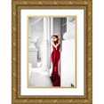 thumbnail image 1 of Bolgov, Ruslan 11x14 Gold Ornate Wood Framed with Double Matting Museum Art Print Titled - Red Elegance, 1 of 4