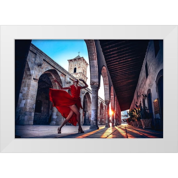 Bolgov, Ruslan 14x11 White Modern Wood Framed Museum Art Print Titled - Dancing With The Sun