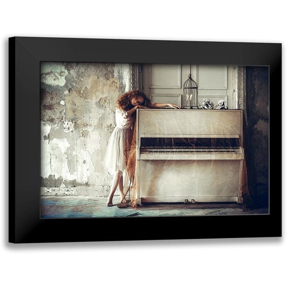 Bolgov, Ruslan 18x13 Black Modern Framed Museum Art Print Titled - It Is Both A Blessing And A Curse To Feel Everything So Very Deeply...