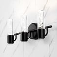 thumbnail image 1 of JONATHAN Y Bolha 18" 3-Light Minimalist Modern Bubble Acrylic/Iron Integrated LED Vanity Light, Black, 1 of 9