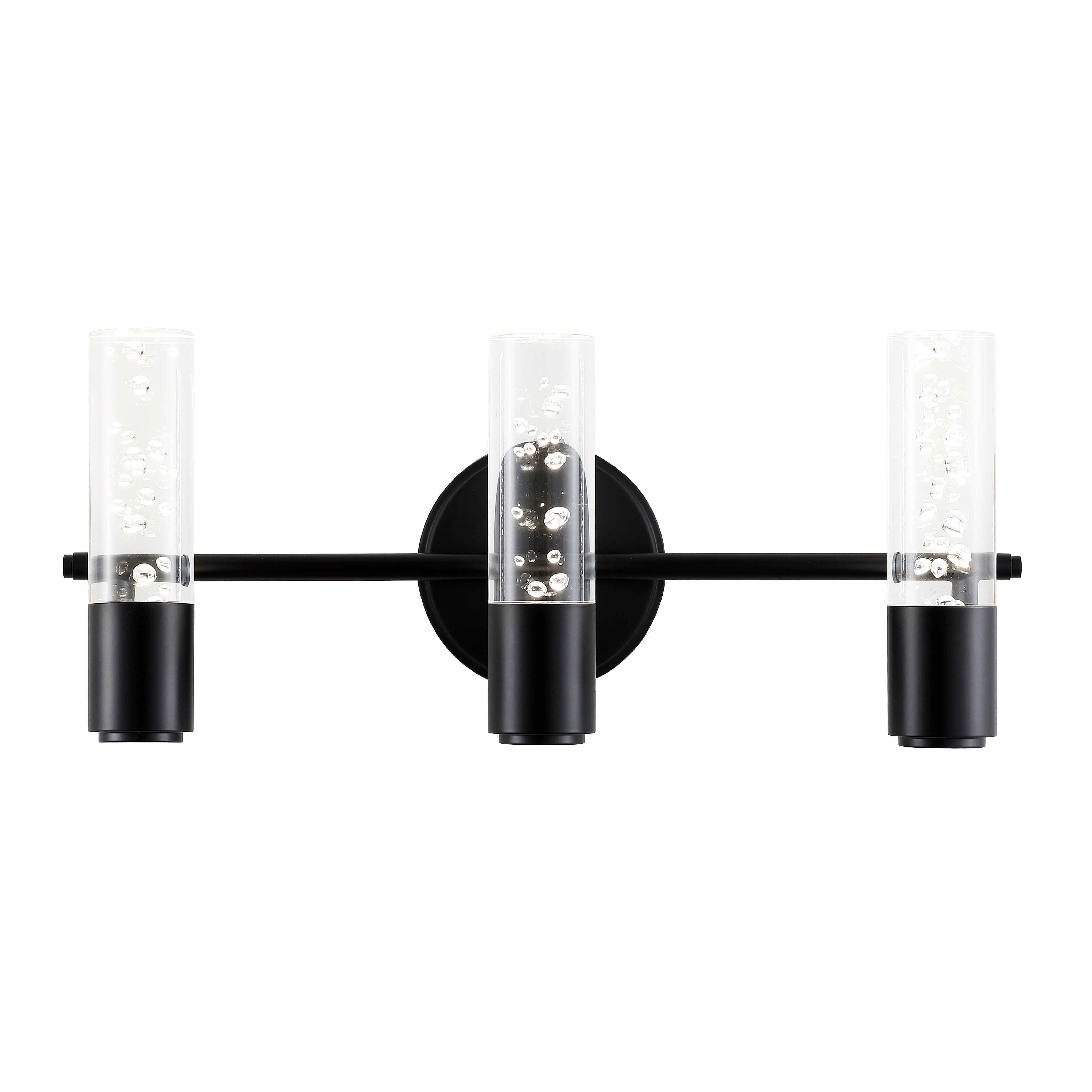 Bolha Satin Bronze 18" Minimalistic Cylinder Vanity Light with LED