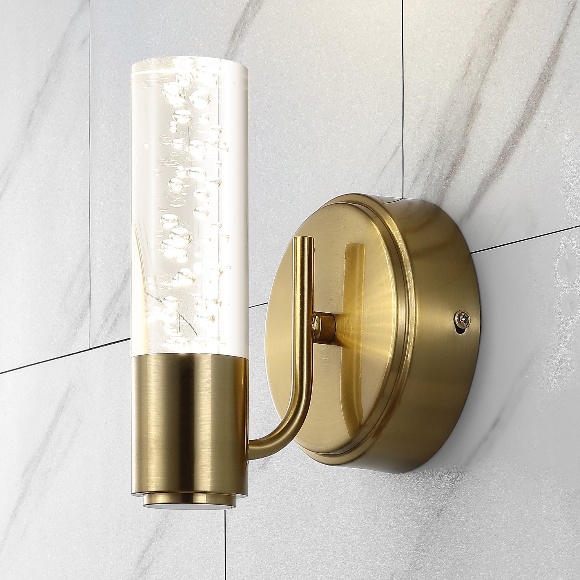 Bolha Classic Minimalist Brass-Gold LED Vanity Wall Light