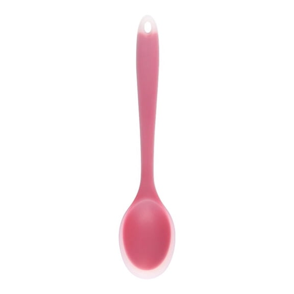 Boliang 3pcs or 6 pcs Small Silicone Spoons, Multicolored Nonstick Kitchen Spoons for Cooking, Baking, Stirring, Heat Resistant, Easy to Clean (Red, Blue, Pink, Orange, Yellow, Green)