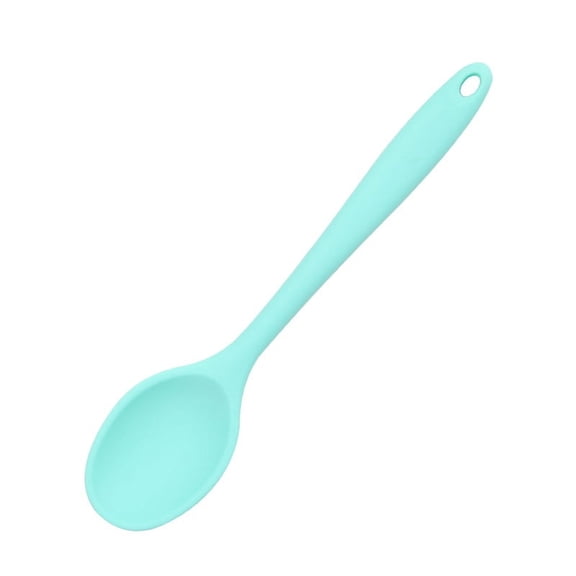 Boliang 3pcs or 6 pcs Small Silicone Spoons, Multicolored Nonstick Kitchen Spoons for Cooking, Baking, Stirring, Heat Resistant, Easy to Clean (Red, Blue, Pink, Orange, Yellow, Green)