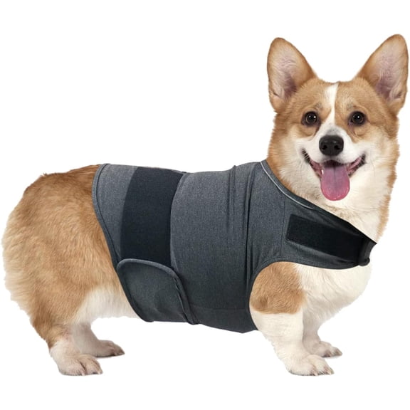 Boliang Dog Anxiety Relief Coat, Adjustable Shirts for Dogs Anxiety, Dog Anxiety Vest Jacket for Fireworks, Thunderstorm, Travel, Separation, Anxiety Calming Vest for Small Medium Large Dog