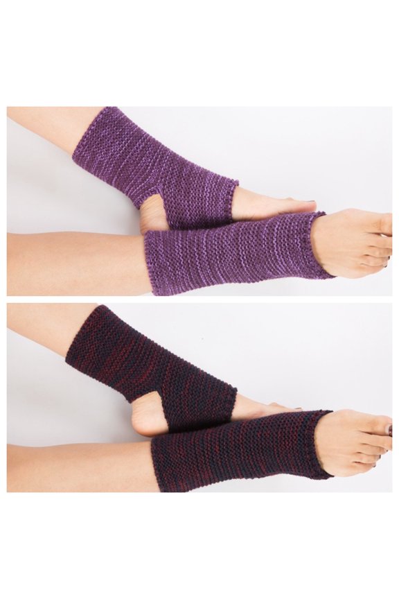 Knit Stirrup Leg Warmers Boot Cuffs Socks for Dance Sports Yoga, Yoga Socks Toeless Training Ballet Dance Leg Warmers Warm Knit Crochet Short Leg Warmers Boot Cuffs Boot Topper Socks for Yoga