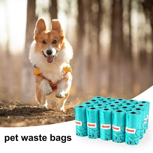 Bolincty 10Pcs Pet Waste Bag Tear-resistant Dog Poop Bags Leak-proof Biodegradable Pet Trash Bags for Home Outdoor Travel