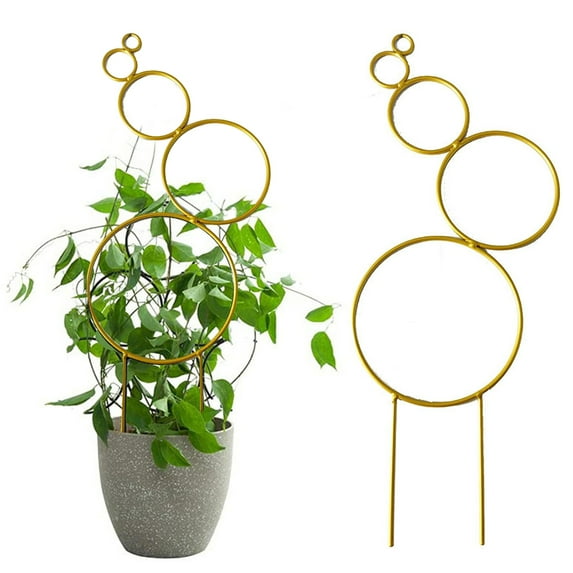 Hevirgo 2pcs Plant Trellis for Climbing Plants, Garden Metal Trellis for Potted Plants Turtle Planter Supports Stakes for Indoor/Outdoor DIY Climbing Trellis