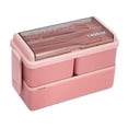 thumbnail image 1 of Bolincty Bento Box Adult Lunch Box 47oz Containers for Adults Men Women with 3 Compartments Lunchable Food Container, Microwave & Dishwasher Safe, 1 of 7
