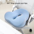 thumbnail image 1 of Bolincty Ergonomic Pressure Relief Seat Cushion Breathable Wear Resistant Memory Foam Office Chair Cushion Seat Pad, 1 of 7