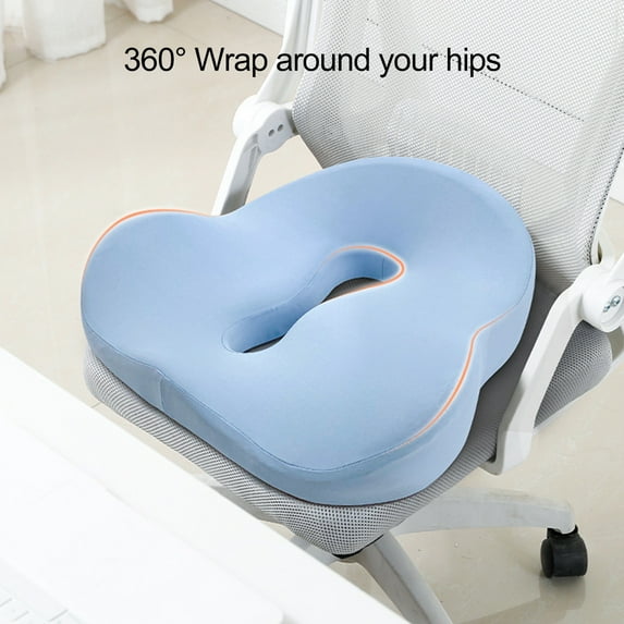 Bolincty Ergonomic Pressure Relief Seat Cushion Breathable Wear Resistant Memory Foam Office Chair Cushion Seat Pad
