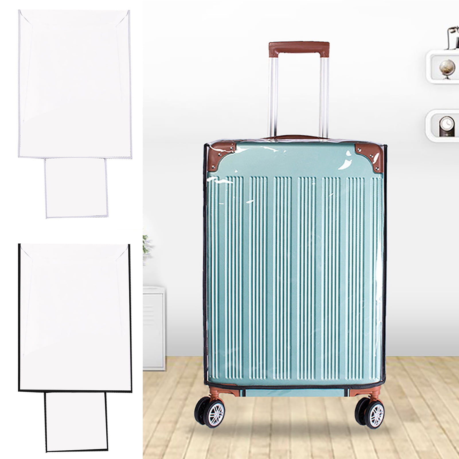 Bolincty Fastener Tape Luggage Protective Cover Transparent Travel