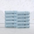 thumbnail image 1 of Bolingbroke Classic Ultra-Soft Absorbent 10-Piece Egyptian Cotton Face Towel Set, Light Blue, by Superior, 1 of 13