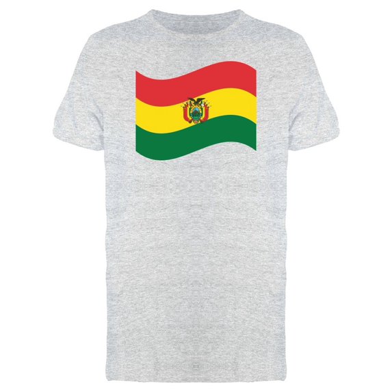 Bolivia Flag Wavy Tee Men's -Image by Shutterstock