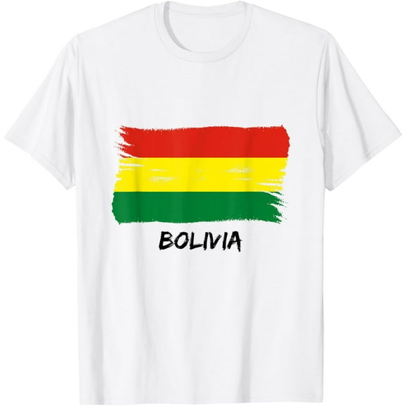 Bolivian Flag Bolivia Team Fan Jersey T-Shirt mens t shirt,white,women,funny,misfits,men,journey