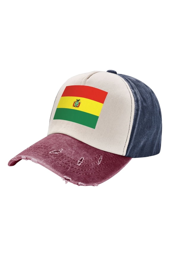 Bolivian Flag Distressed Baseball Cap Dad Hats for Men Women Vintage Trucker Hat Low Profile Ball Caps