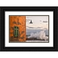 thumbnail image 1 of Bolla, Paolo 32x23 Black Ornate Wood Framed with Double Matting Museum Art Print Titled - The Wall And The Wave, 1 of 4