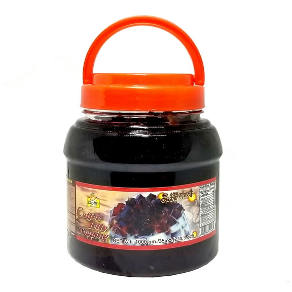 Bolle Coffee Jelly Topping Boba Bubble Tea Ingredient 35 oz. (2 lb. 3 oz.)