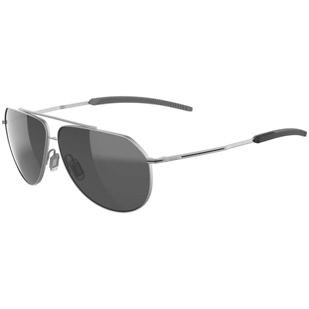 Bolle Livewire HD Polarized Matte Silver-Tone Unisex Aviator Sunglasses - BS142002