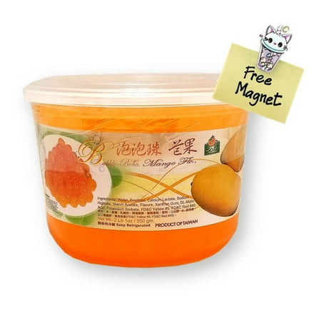 Bolle Mango Popping Boba Pearls 42.3 Oz. (2 lbs. 10 oz.)