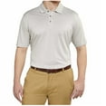 thumbnail image 1 of Bolle Men's Performance Short Sleeve Polo Golf Shirt, Textured Glacier Grey XX-Large, 1 of 4