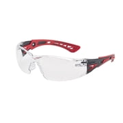Bolle Safety RUSH+ 41080 Clear PC ASAF - Platinum Black and Red Universal RED/BLACK