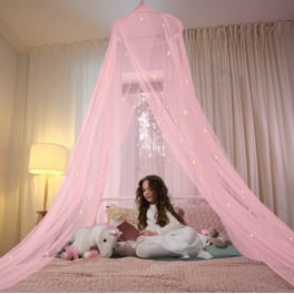 Pink princess canopy bed shop