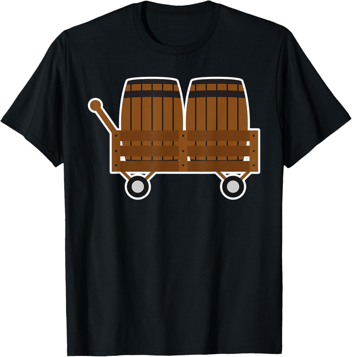 Bollerwagen Barrel Beer Barrel Wine Barrel Alcohol TShirt TShirt