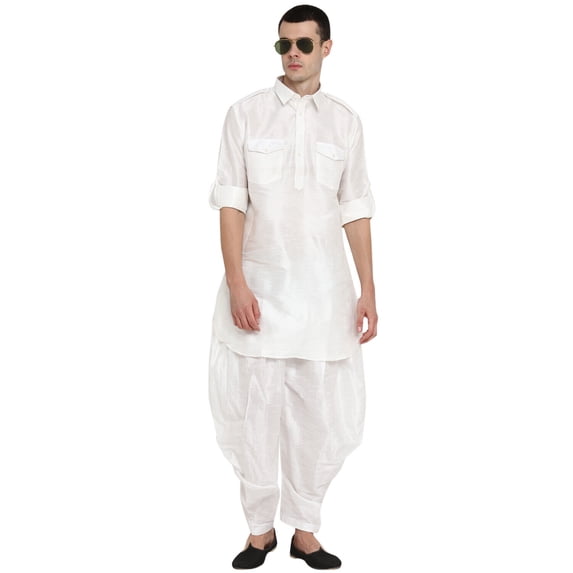 Bollywood Elegant Festive Indian Silk Diwali Pathani Salwar Kamij Ethnic Costume