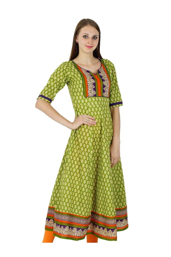 Bollywood Kurta Indian Designer Floral Print Women Ethnic Kurti Top Tunic Dress