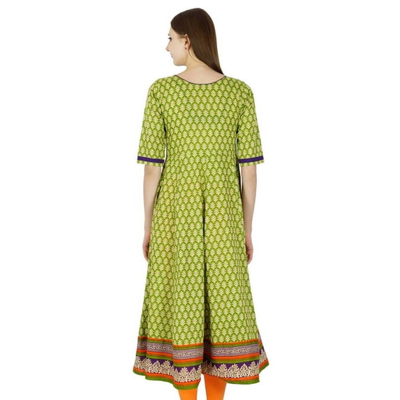 Bollywood Kurta Indian Designer Floral Print Women Ethnic Kurti Top Tunic Dress