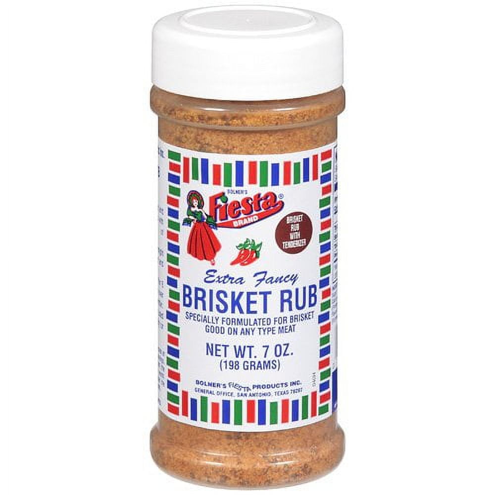 Bolner's Fiesta Brand Brisket Rub Seasoning With Tenderizer, 7 oz