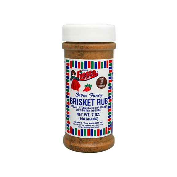 Bolner's Fiesta Brand Brisket Rub Seasoning With Tenderizer, 7 oz