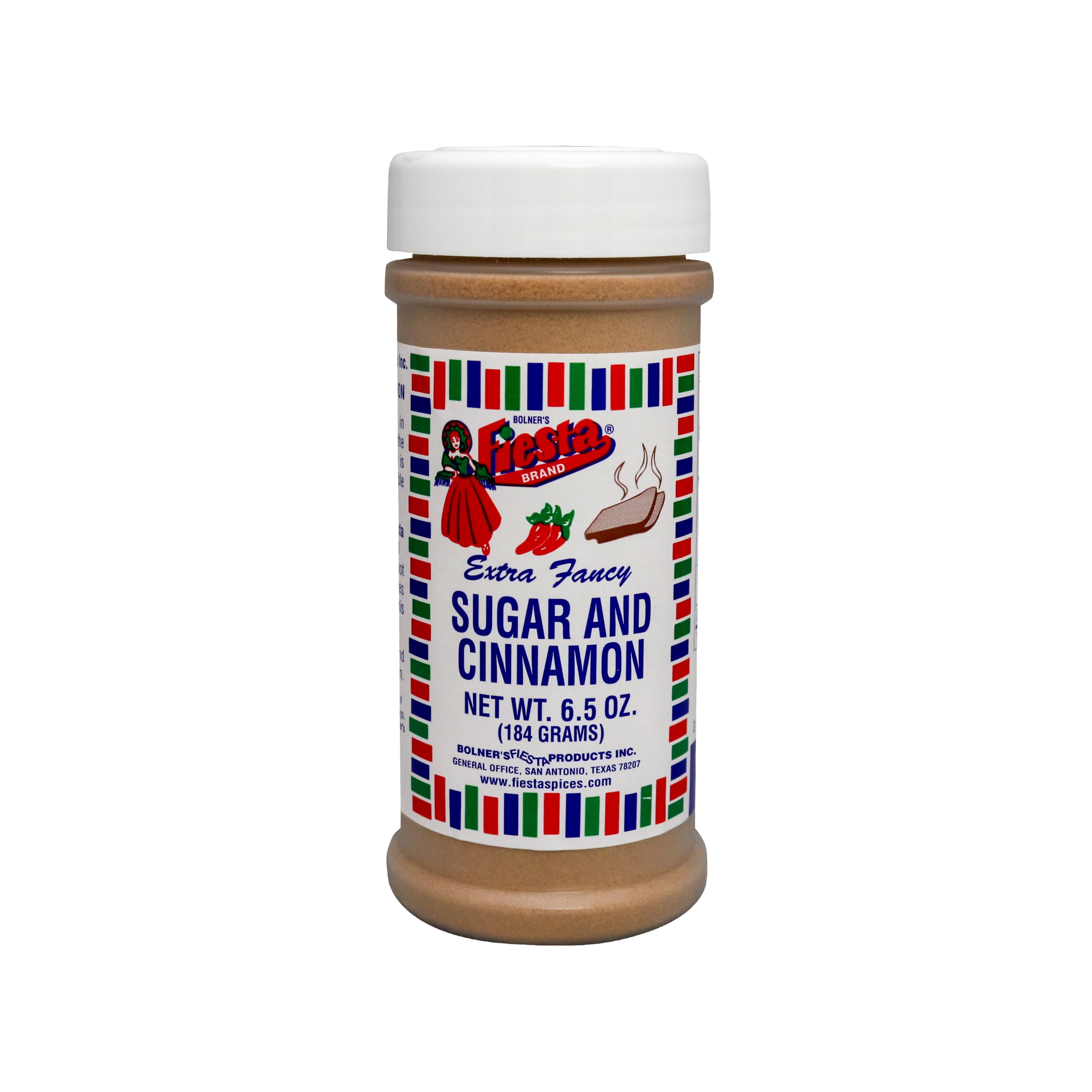 Bolner's Fiesta Brand Extra Fancy Sugar & Cinnamon, 6.5 oz