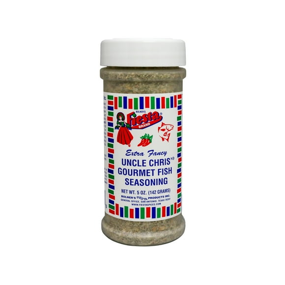 Bolner's Fiesta Brand Extra Fancy Uncle Chris' Gourmet Fish Seasoning, 5 oz