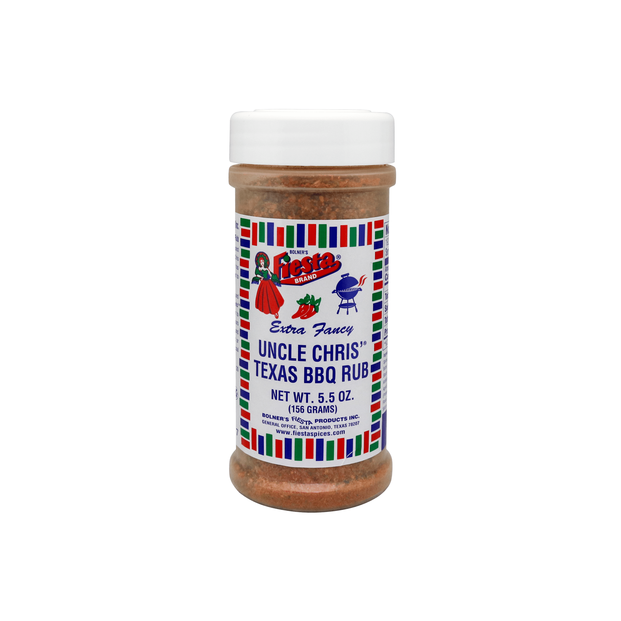 Bolner's Fiesta Brand Uncle Chris' Texas BBQ Rub