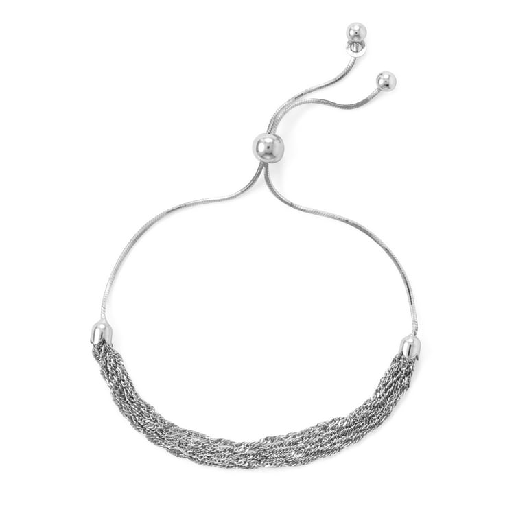 Bolo Friendship Adjustable Bracelet Six Strand Chain Made in Italy Bolo Friendship Adjustable Bracelet Six Strand Chain Made in Italy