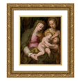 thumbnail image 1 of Bolognese School 20x23 Gold Ornate Framed and Double Matted Museum Art Print Titled - The Holy Family (circa 1600), 1 of 4
