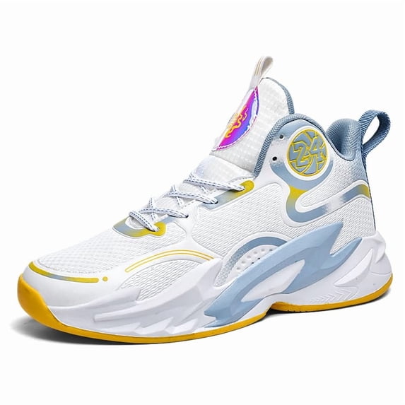 Bolognifi High-Top Boys Basketball Shoes Cushioned Sneakers with Breathable Support for Youth Sports Training