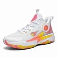thumbnail image 1 of Bolognifi Men's Basketball Shoes Comfortable Fashion Athletic Sneakers Breathable Non Slip Lace up Shoe - ORANGE_6.5, 1 of 6