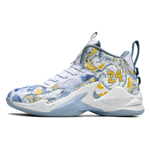 Bolognifi Men's High Top Basketball Shoes Are Breathable and Lightweight Court Sports Shoes Suitable for Indoor/outdoor Games