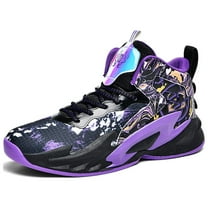 Bolognifi Men's High Top Basketball Shoes Outdoor Sports Running Tennis Sneakers