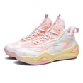 thumbnail image 1 of Bolognifi Men's High-Top Breathable, Non-Slip and Shock-Absorbing Basketball Shoes - PINKS_9.5, 1 of 7