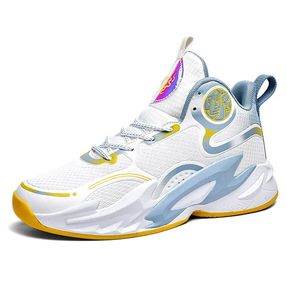 Bolognifi Men's High Top Basketball Shoes, Cushioning and Support Training Sports Shoes