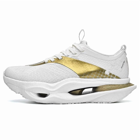 Bolognifi Men's Shoes Training Running Fashion Sports Outdoor Breathable Sneakers Fans - WHITE-GOLD_10